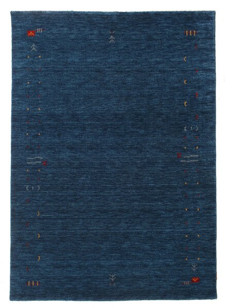 Gabbeh Loom Frame Matta - Mörkblå 160x230