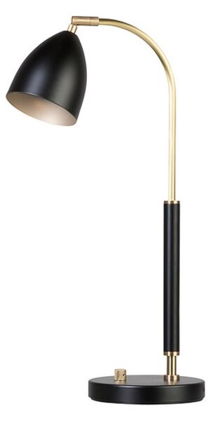 Bordslampa Deluxe, svart/mässing MR16