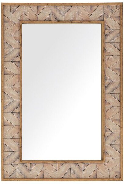 Spegel 60 x 90 cm ljusbrun LOPEREC Beliani