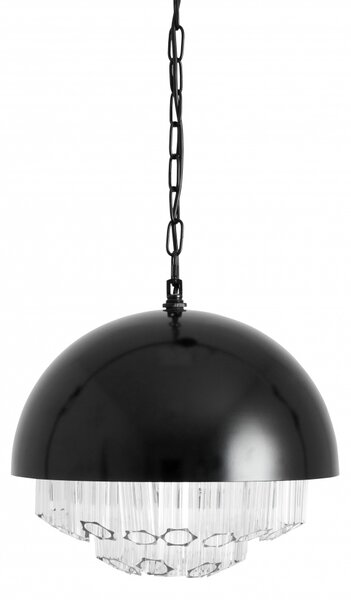 Nordal - Chandelier lamp, black - clear glass