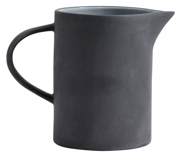 Nordal - Stoneware pitcher, black/white