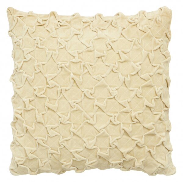 Nordal - Cushion cover, creamy yellow, velvet