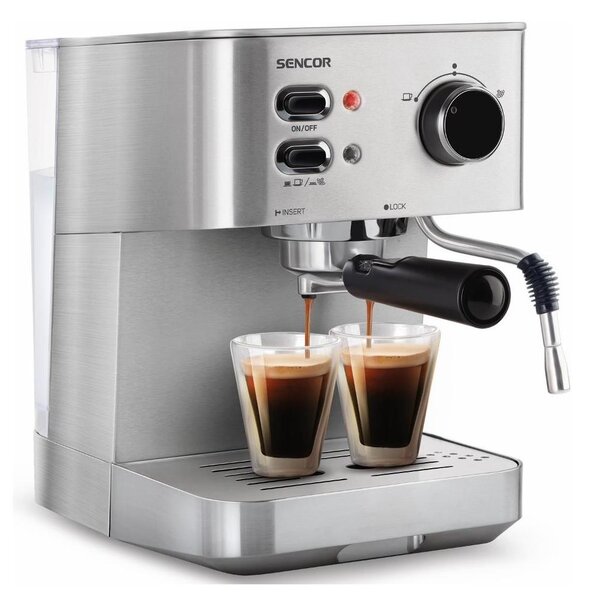 Sencor - Kaffemaskin med spak espresso/cappuccino 1050W/230V