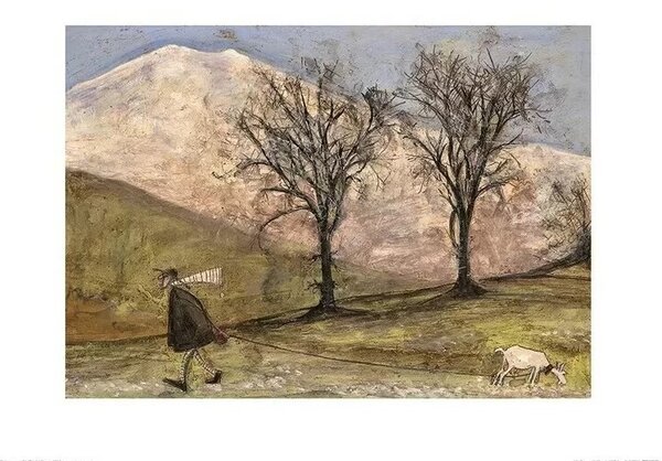 Konsttryck Sam Toft - Walking with Mansfield, Sam Toft, (40 x 30 cm)