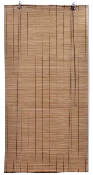 Rullgardin bambu 2 st 100 x 160 cm brun