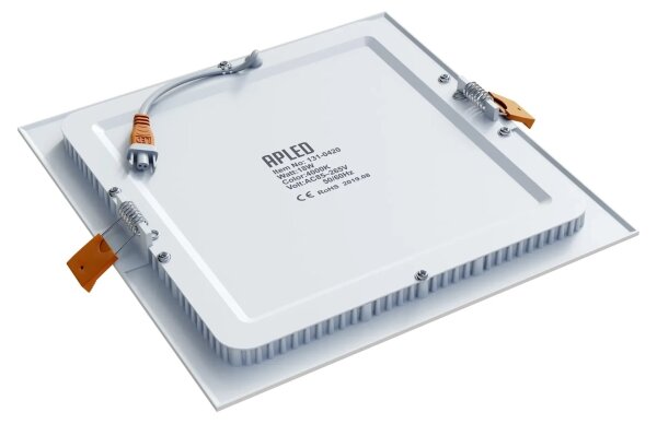 APLED - Infälld LED badrumsbelysning SQUARE LED/18W/230V IP40 22x22 cm vit