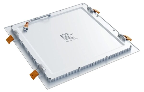 APLED - Infälld LED badrumsbelysning SQUARE LED/24W/230V IP40 30x30 cm vit