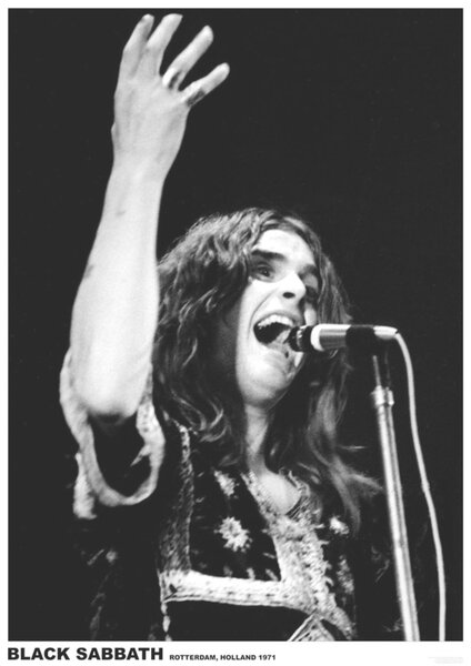 Poster, Affisch Black Sabbath (Ozzy Osbourne) - Rotterdam, Holland 1971, (59.4 x 84 cm)