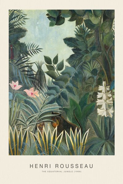 Bildreproduktion The Equatorial Jungle (Special Edition) - Henri Rousseau