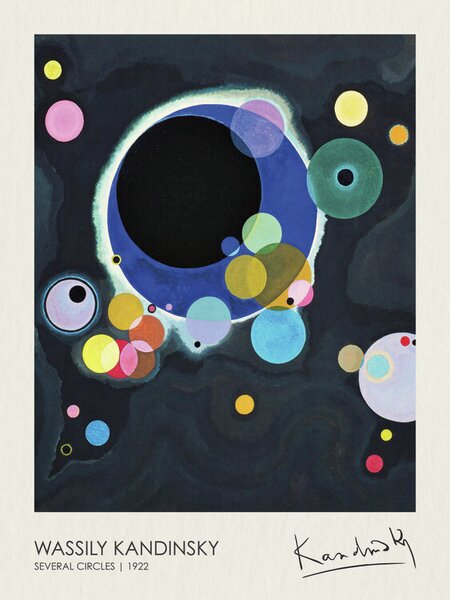 Bildreproduktion Several Circles (1922), Wassily Kandinsky