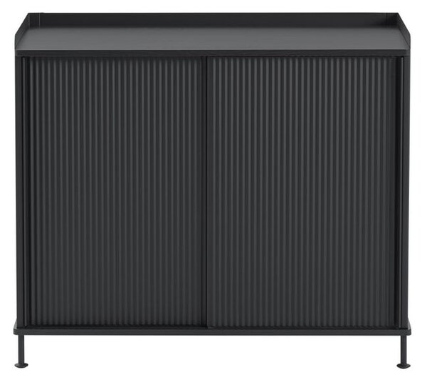 Muuto - Enfold Sideboard / Tall - Skänk - Black / Black - L: 94,5 x D: 45 x H: 84 cm