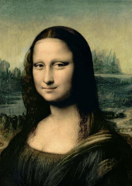 Leonardo da Vinci - Konsttryck Leonardo da Vinci - Mona Lisa, (26.7 x 40 cm)