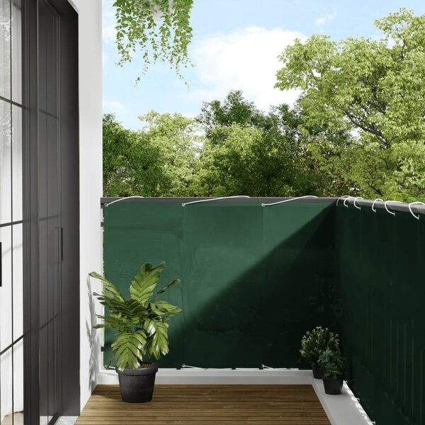 Balkongskärm mörkgrön 120x700 cm 100% polyester oxford